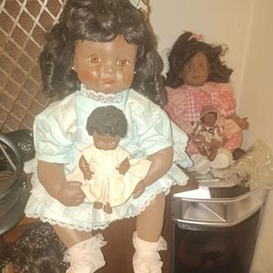 Black African American dolls not pictures